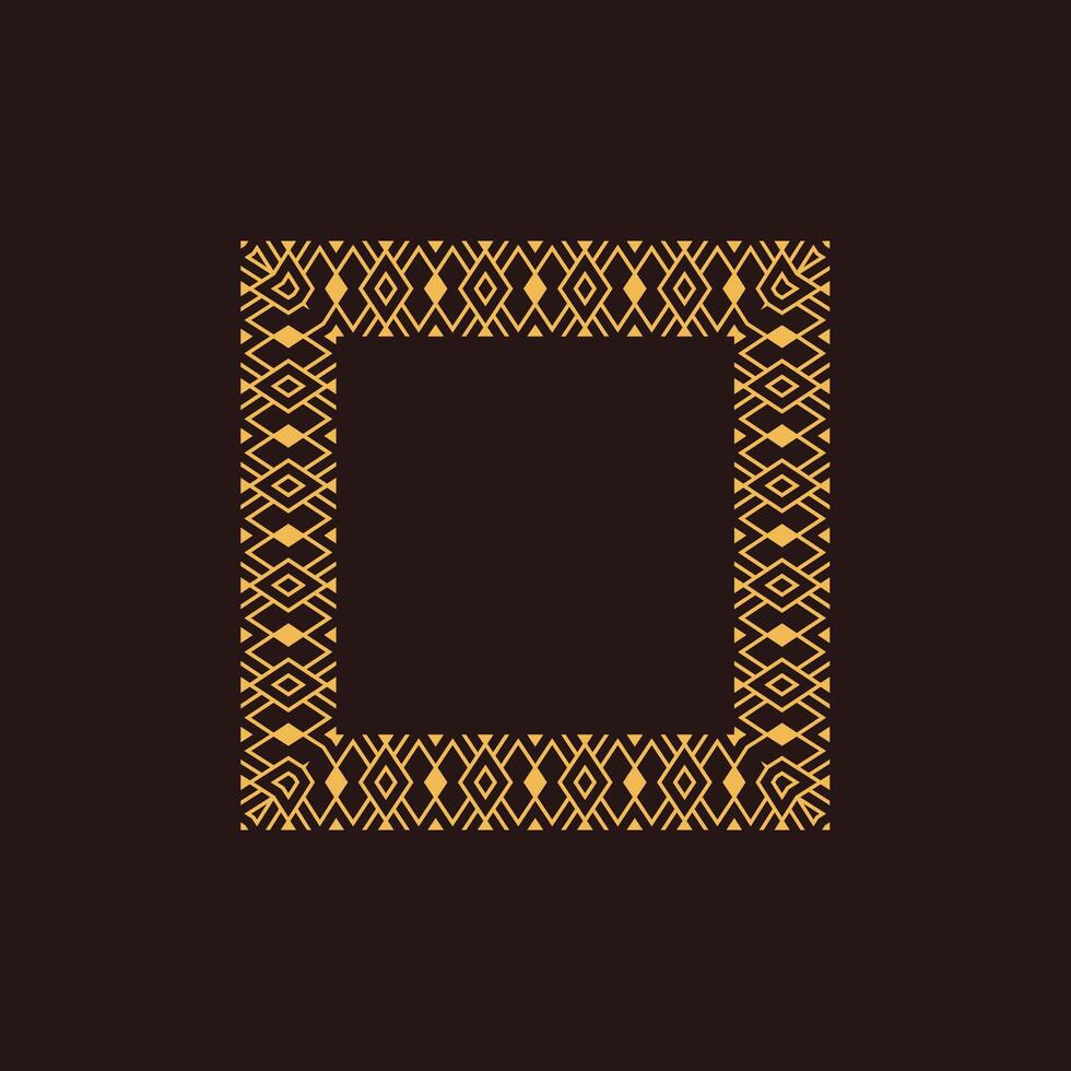 modern sier- plein kader grens decoratief patroon vector
