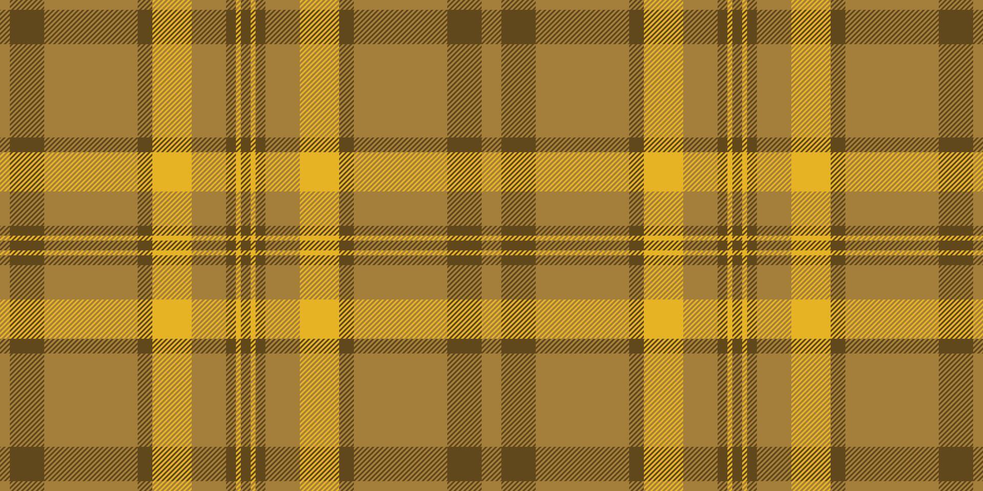 horizontaal plaid achtergrond kleding stof, chique structuur Schotse ruit vector. Ierland textiel patroon naadloos controleren in amber kleur. vector