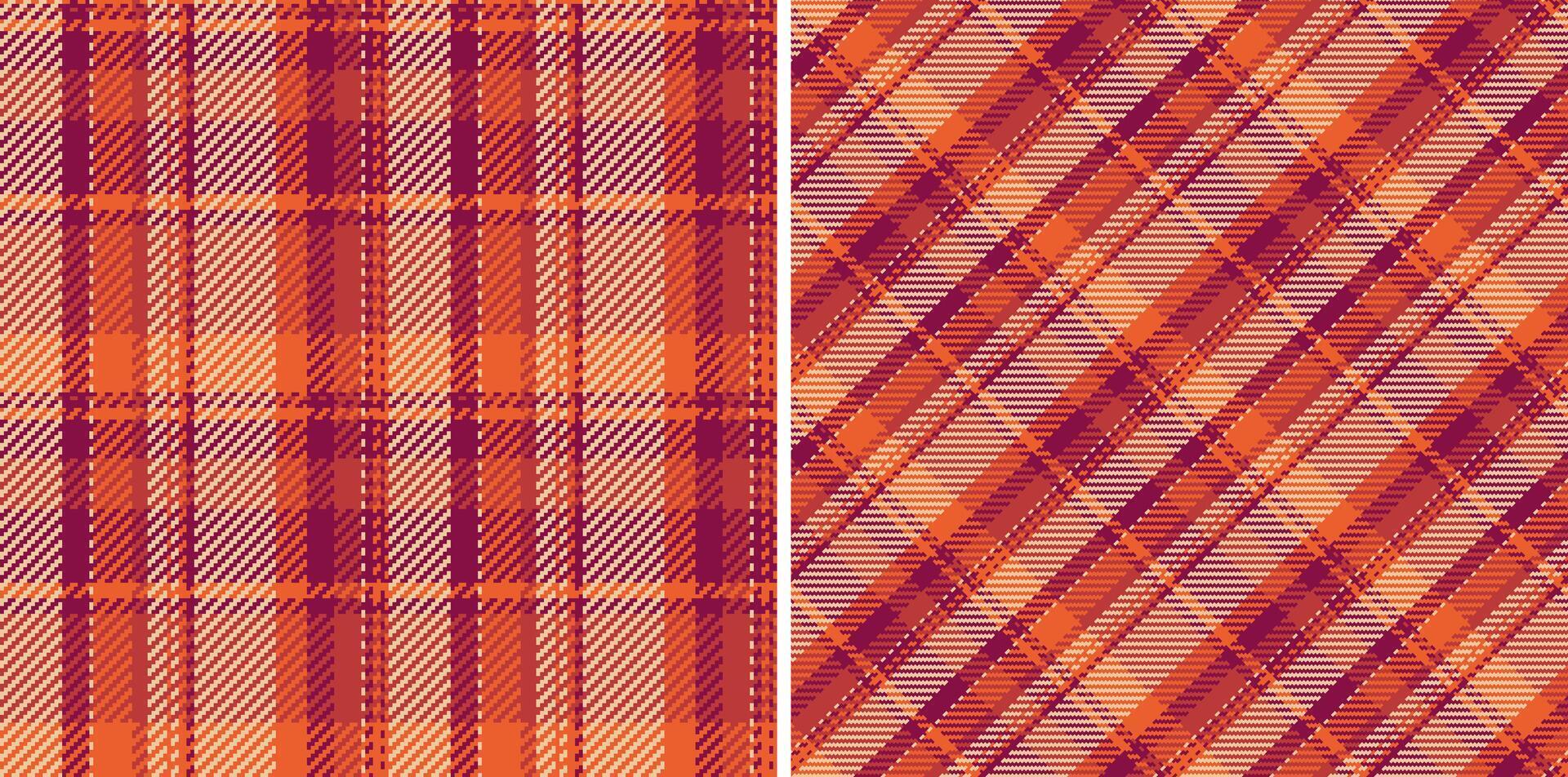structuur textiel plaid van vector achtergrond patroon met een naadloos Schotse ruit controleren kleding stof.