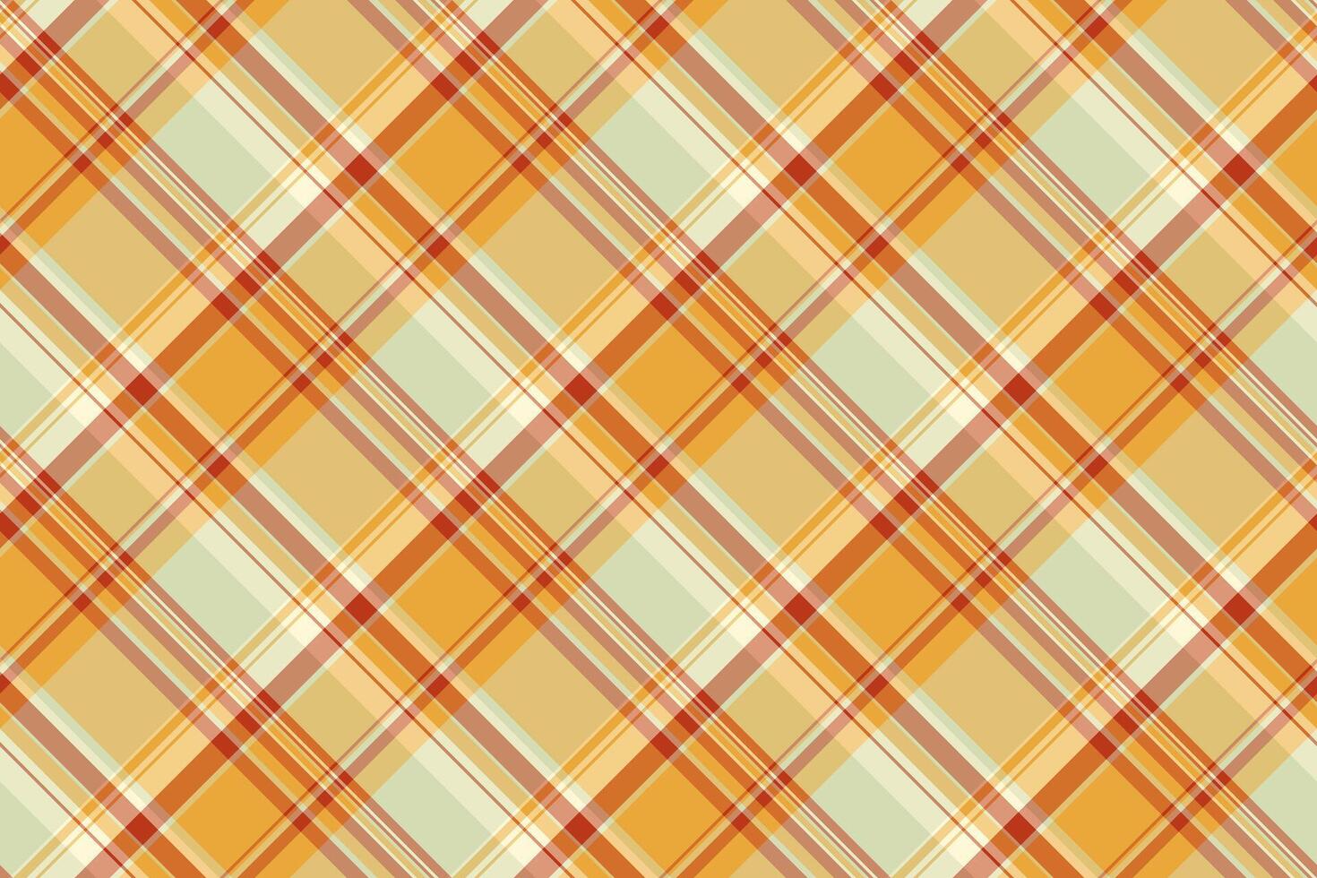 meetkundig vector kleding stof textiel, andere plaid patroon textuur. partij achtergrond naadloos Schotse ruit controleren in amber en oranje kleuren.