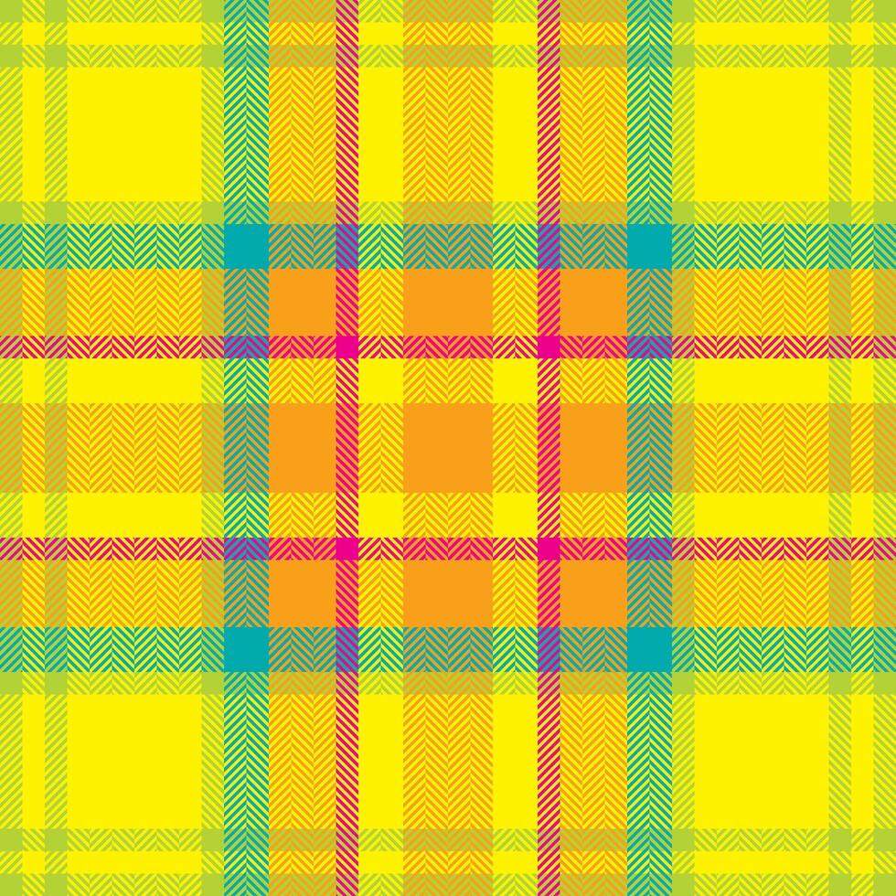 plaid controleren patroon. naadloos kleding stof textuur. Schotse ruit textiel afdrukken. vector