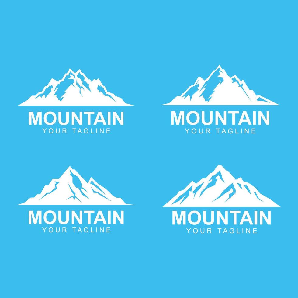berg icoon logo sjabloon vector illustratie ontwerp. logo geschikt voor reis, avontuur, wildernis, en merk bedrijf