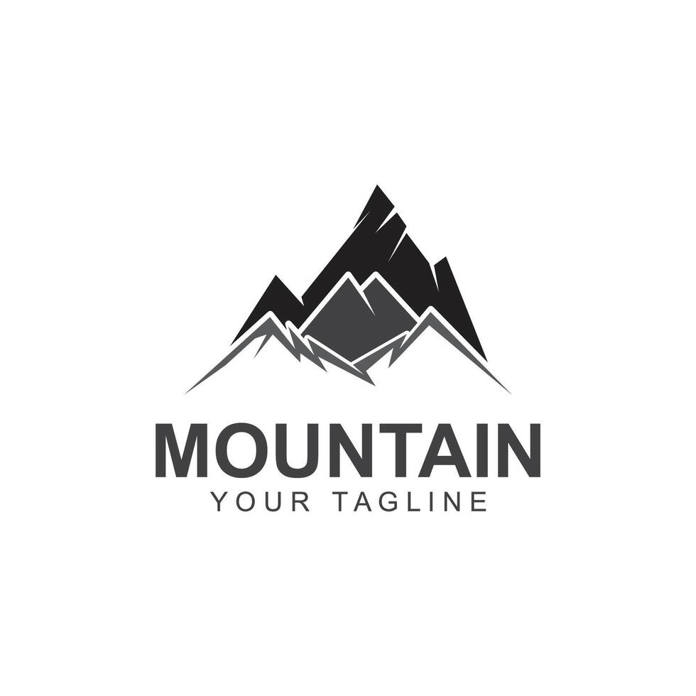 berg icoon logo sjabloon vector illustratie ontwerp. logo geschikt voor reis, avontuur, wildernis, en merk bedrijf