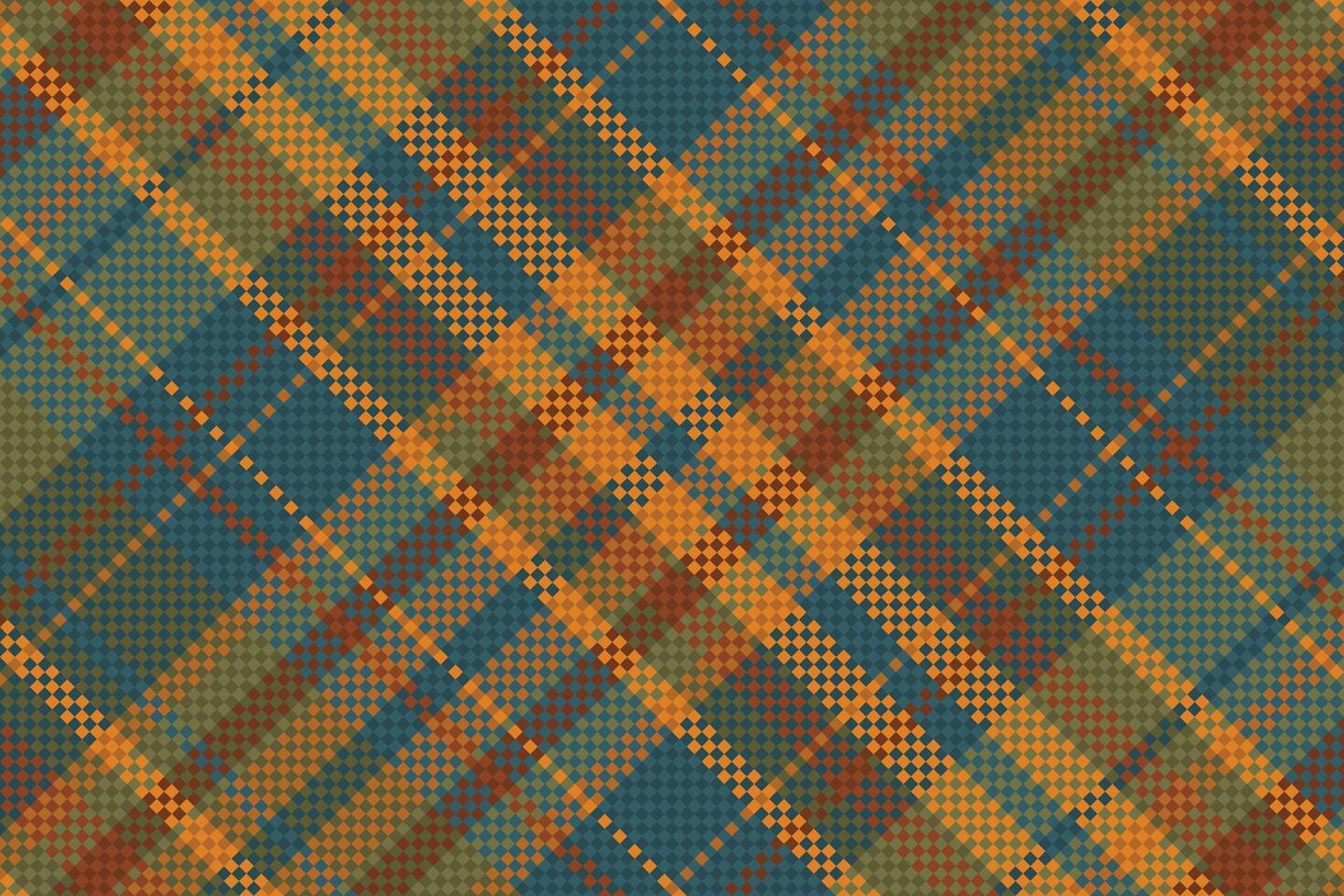 tartan geruit patroon met textuur en warme kleur. vector