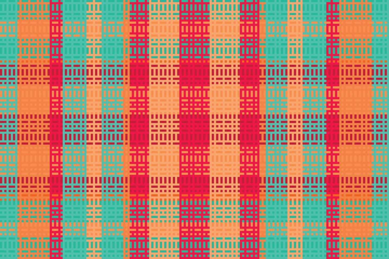 tartan geruit patroon met textuur en warme kleur. vector