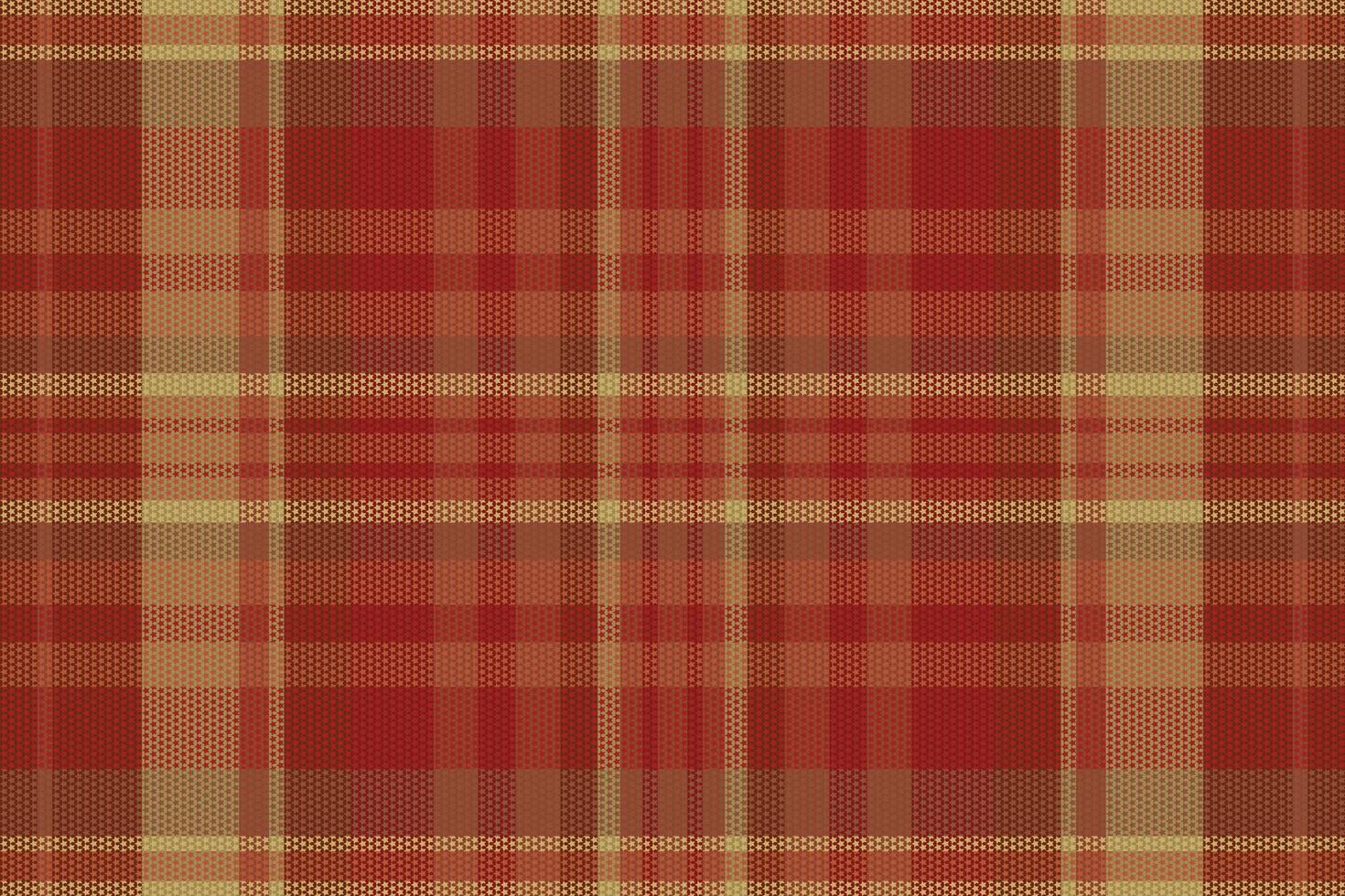 tartan geruit patroon met textuur en warme kleur. vector