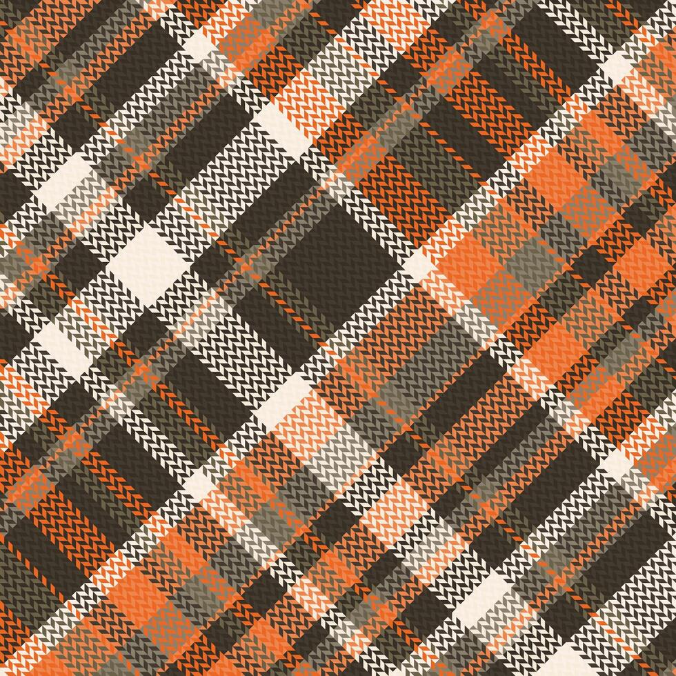 tartan geruit patroon met textuur en warme kleur. vector