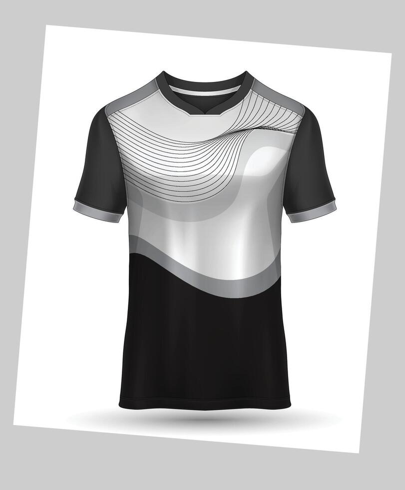 t-shirt sport ontwerp sjabloon, voetbal Jersey mockup voor Amerikaans voetbal club. uniform voorkant en terug visie, vector premie wielersport Jersey ontwerp