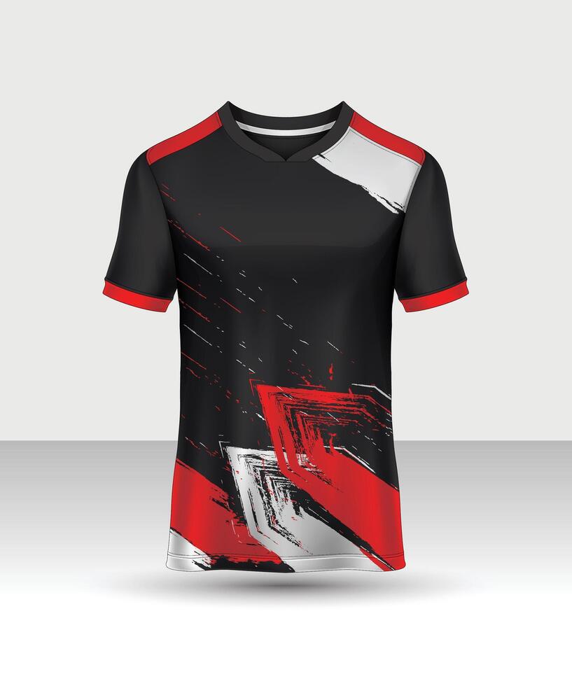 t-shirt sport ontwerp sjabloon, voetbal Jersey mockup voor Amerikaans voetbal club. uniform voorkant en terug visie, vector premie wielersport Jersey ontwerp