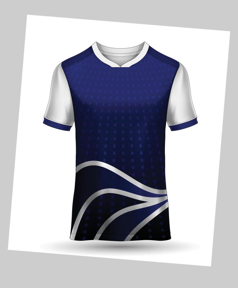 t-shirt sport ontwerp sjabloon, voetbal Jersey mockup voor Amerikaans voetbal club. uniform voorkant en terug visie, vector premie wielersport Jersey ontwerp