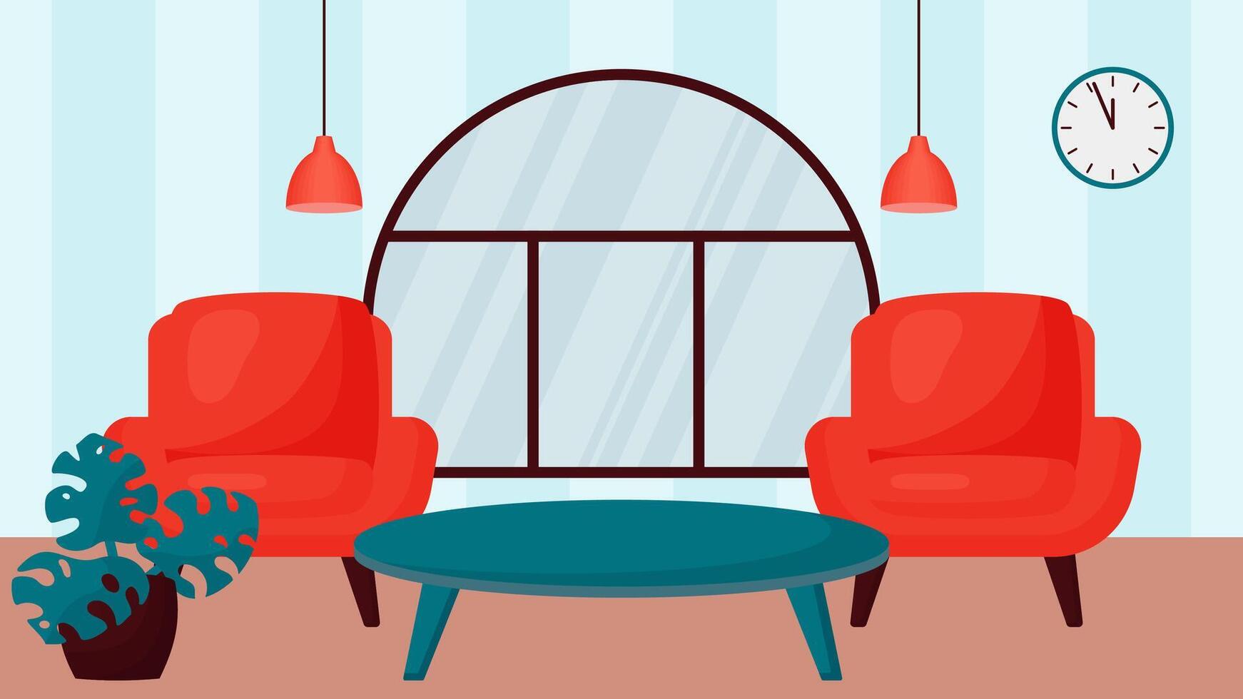 woonkamer interieur vector