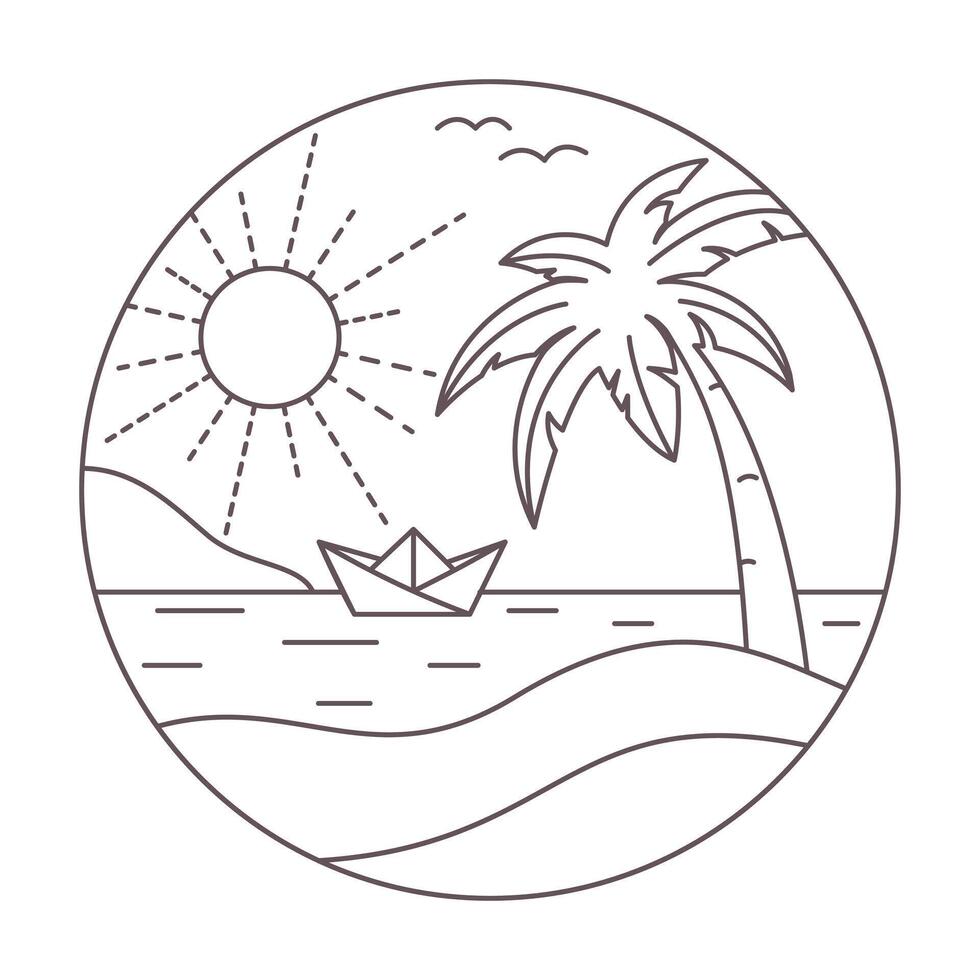 zomer strand symbool vector