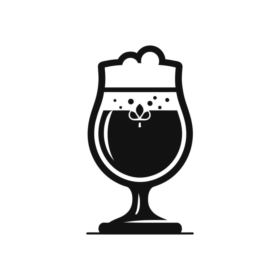sluw plengoffers bier mok fles silhouet vector logo symbool