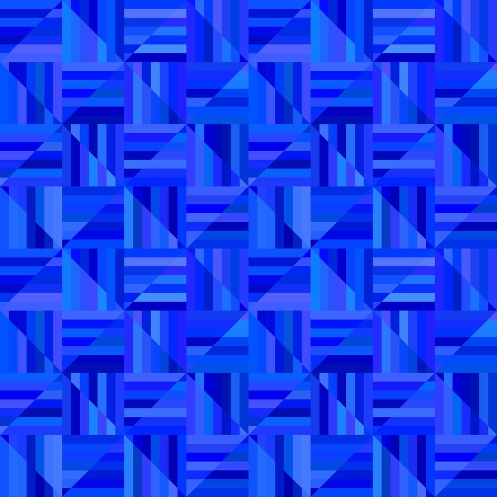 blauw abstract gestreept plein tegel mozaïek- patroon achtergrond - herhaalbaar grafisch ontwerp vector