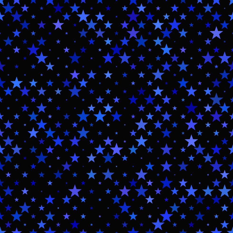 blauw abstract naadloos pentagram ster patroon achtergrond - vector ontwerp