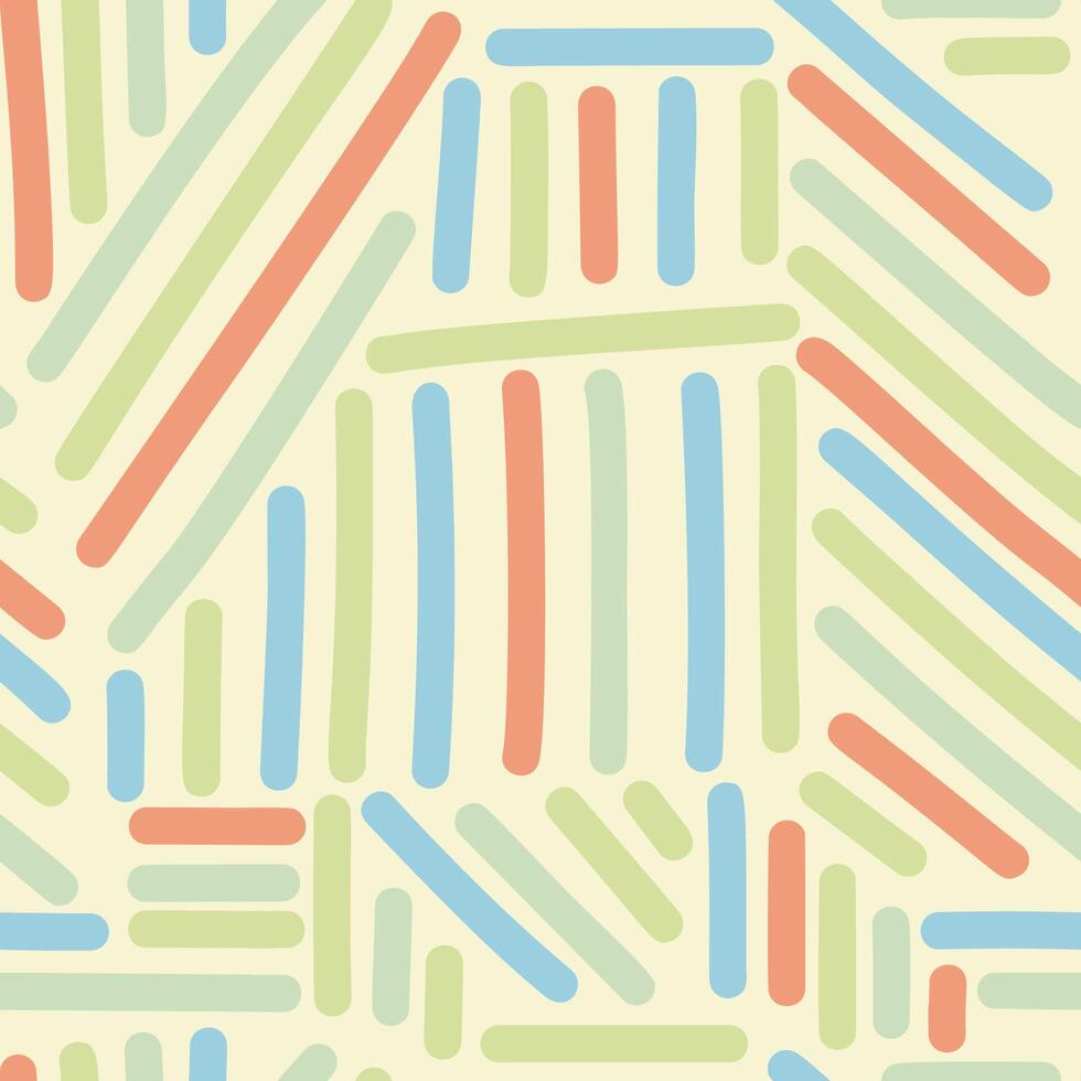 pastel lijnen, kinderen asbtract naadloos patroon vector