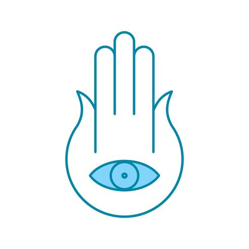 vector hand oogpictogram