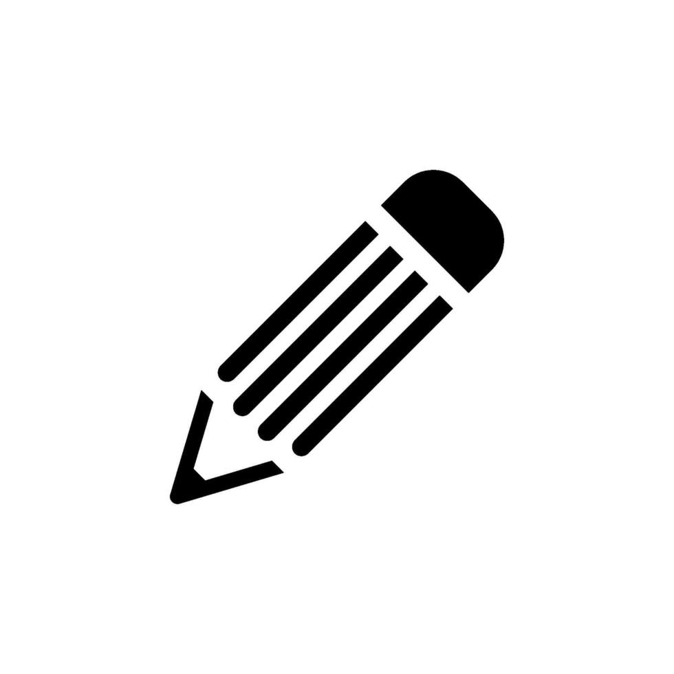 modieus potlood schrijfbehoeften creatief icoon vector logo sjabloon