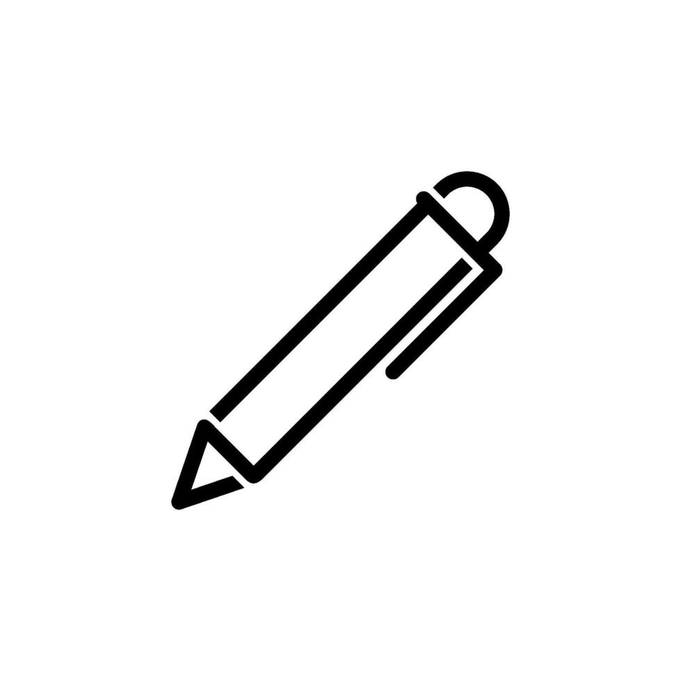 pen schrijfbehoeften icoon vector logo sjabloon