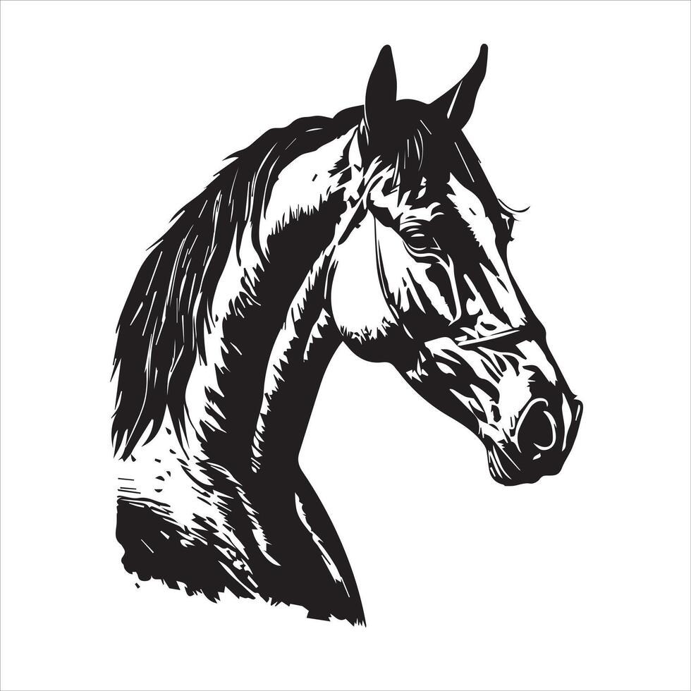 paard silhouet dier logo zwart paarden grafisch vector illustratie