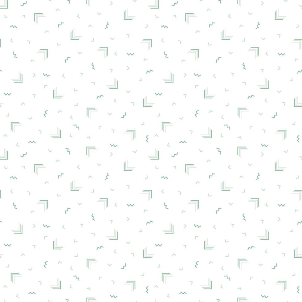 mooi meetkundig naadloos patroon vector. pastel groen meetkundig vormen. pijl en zig zag lijn. minimaal abstract achtergrond. pret en kleurrijk. ontwerp voor kleding stof, kaart, inpakken, papier, afdrukken vector