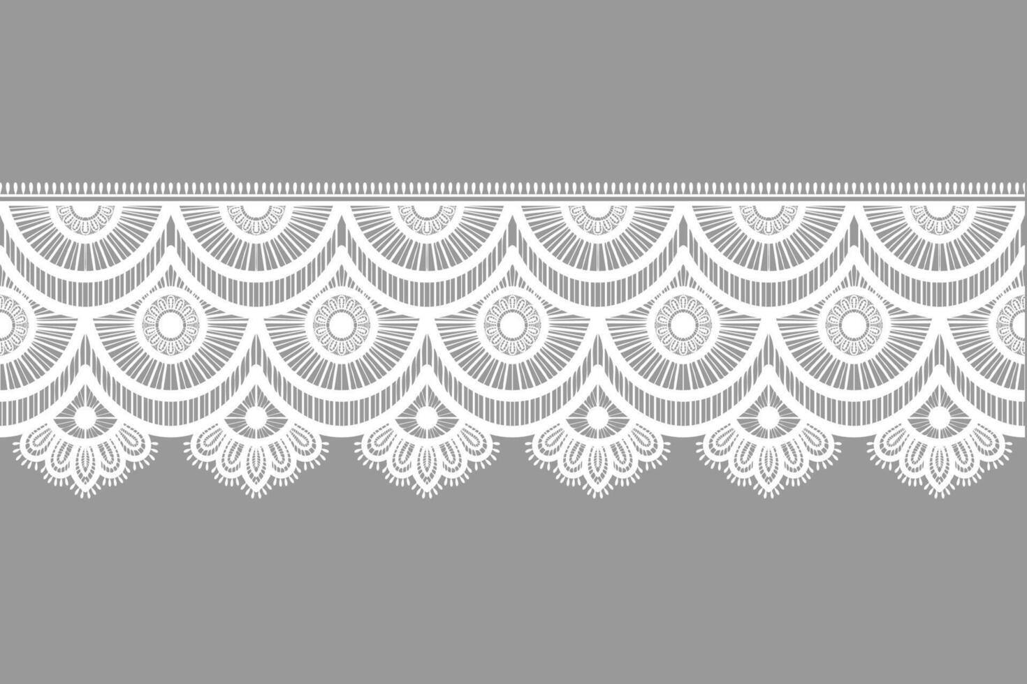 kant patroon bloemen naadloos achtergrond. patroon meetkundig etnisch kant patroon ontwerp bloemen borduurwerk voor textiel kleding stof het drukken behang tapijt. borduurwerk nek vector