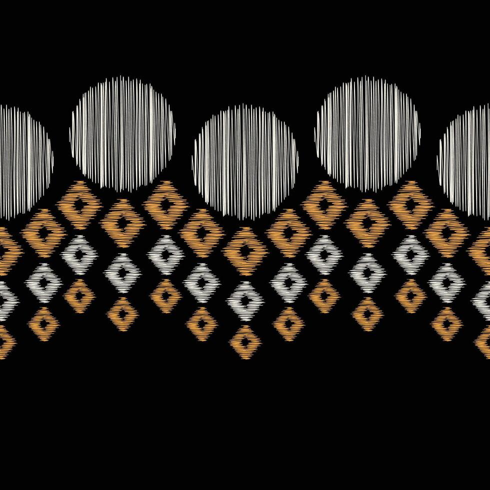 traditioneel etnisch ikat motief kleding stof achtergrond patroon meetkundig .Afrikaanse ikat borduurwerk etnisch oosters patroon zwart achtergrond behang. abstract,vector,illustratie.textuur,frame,decoratie. vector