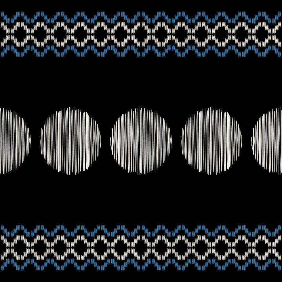 traditioneel etnisch ikat motief kleding stof achtergrond patroon meetkundig .Afrikaanse ikat borduurwerk etnisch oosters patroon zwart achtergrond behang. abstract,vector,illustratie.textuur,frame,decoratie. vector