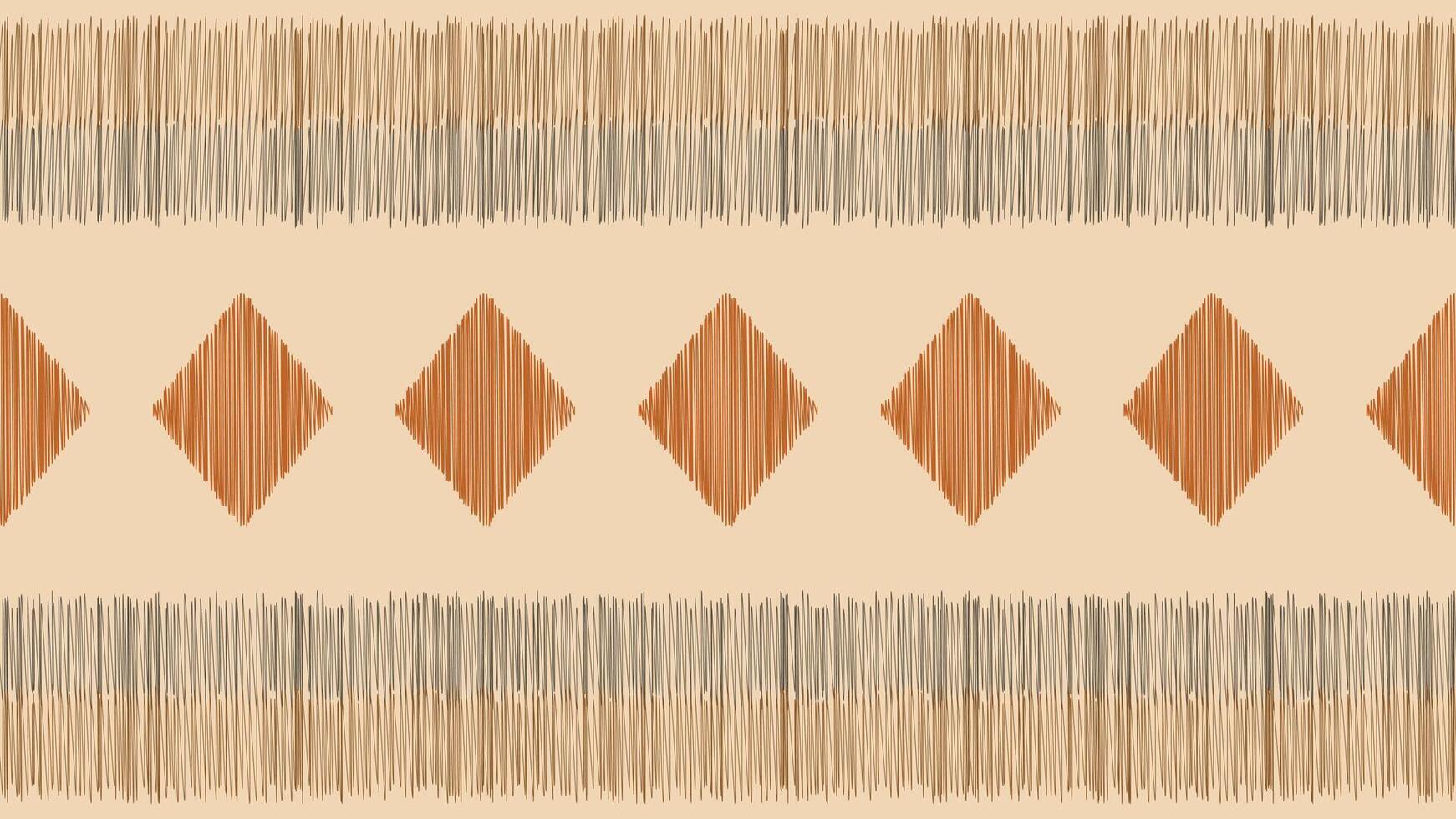 traditioneel etnisch ikat motief kleding stof patroon achtergrond meetkundig .Afrikaanse ikat borduurwerk etnisch patroon bruin room achtergrond behang. abstract,vector,illustratie.textuur,frame,decoratie. vector