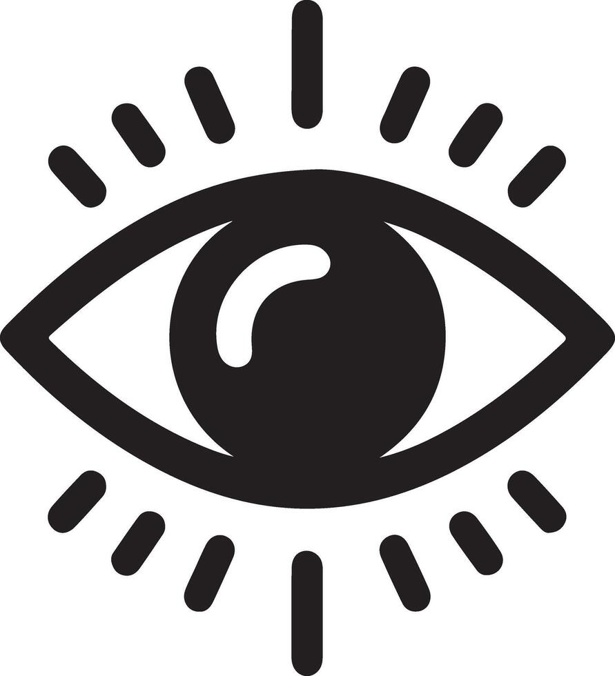 minimaal oog zorg logo vector icoon, vlak symbool, zwart kleur silhouet, wit achtergrond 19