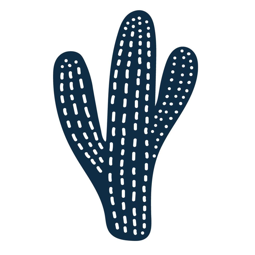 schattig cactus clip art. kinderen illustratie. abstract. vector