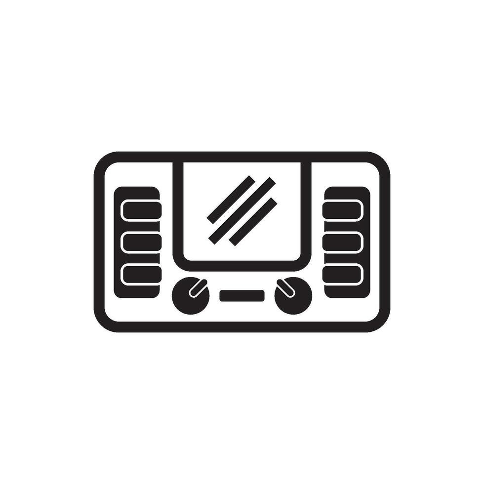 auto radio symbool logo icoon, vector illustratie ontwerp