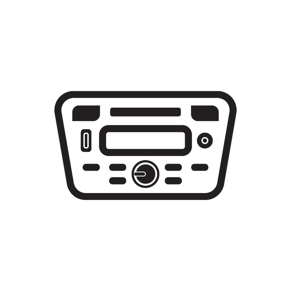 auto radio symbool logo icoon, vector illustratie ontwerp