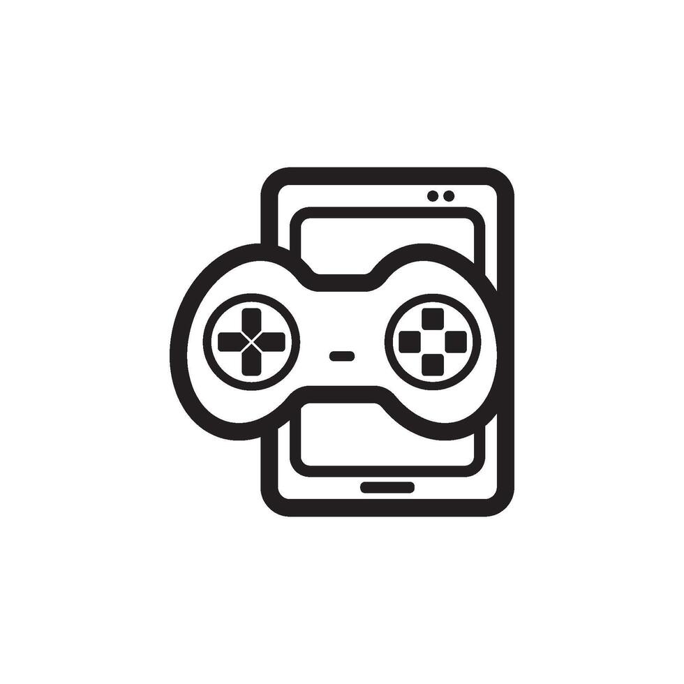 mobiel spel logo symbool icoon, vector illustratie ontwerp