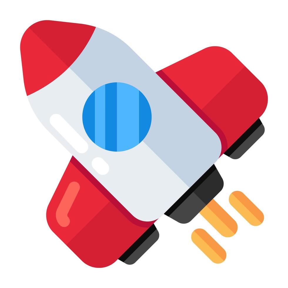 premie ontwerp icoon van raket vector