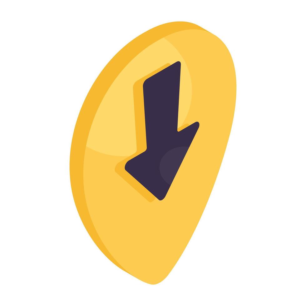 een icoon ontwerp van richting bord vector
