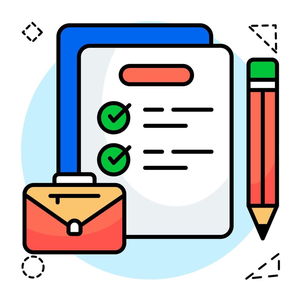 een uniek ontwerp icoon van checklist vector