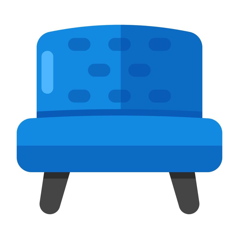 modern ontwerp icoon van single sofa vector