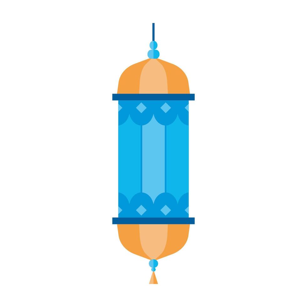 Ramadan lamp vlak kleurrijk stijl. oud oosten- vakantie lamp vector illustratie.