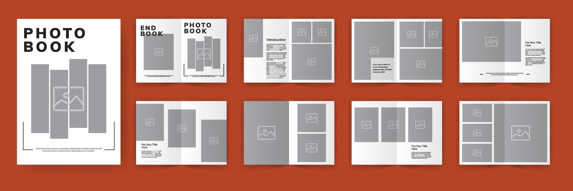 foto boek portefeuille brochure vector