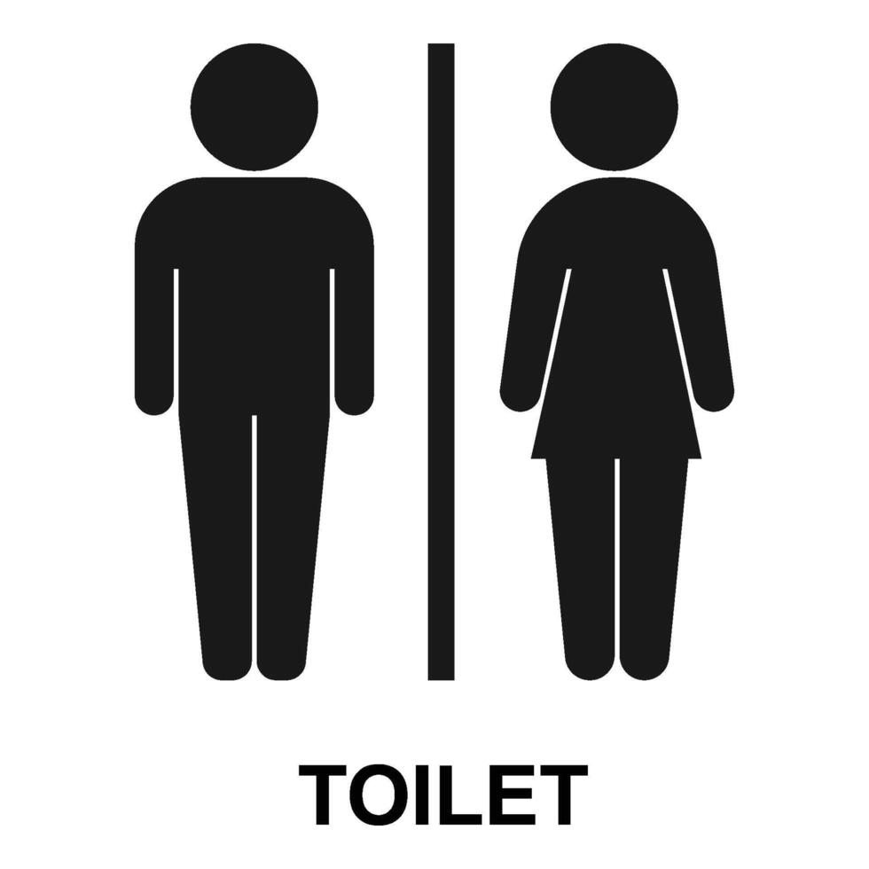 Mannen en vrouwen toilet icoon vector