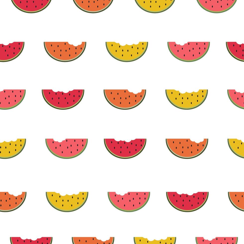 watermeloen vector illustratie naadloos patroon