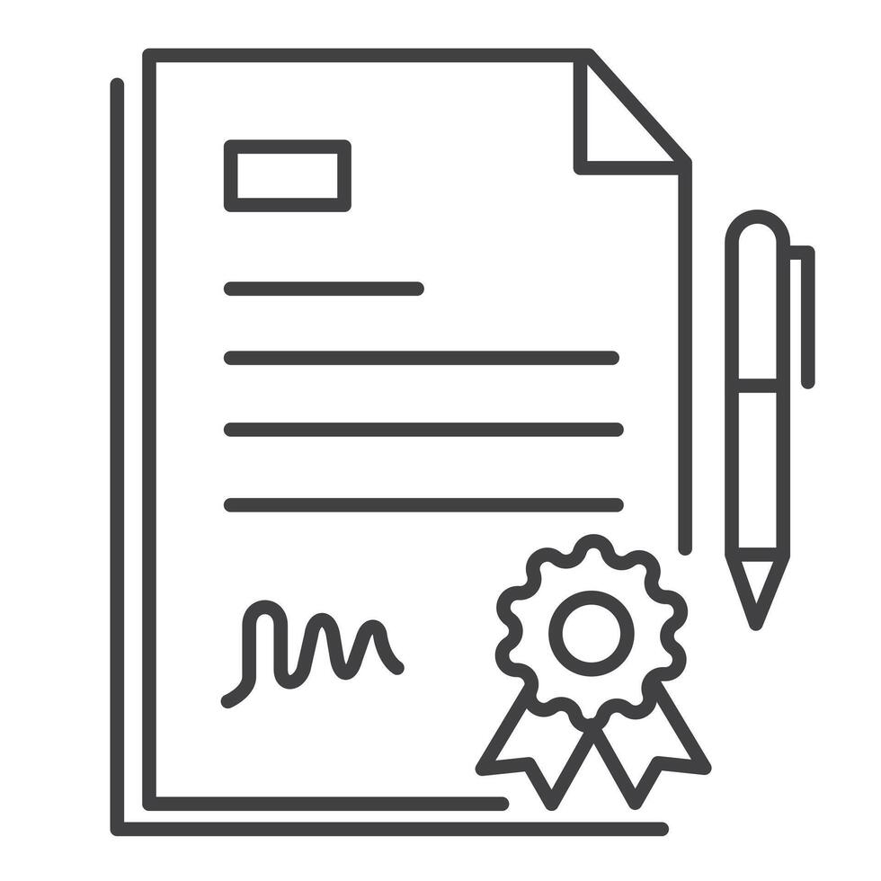 certificaat vector illustratie icoon ontwerp