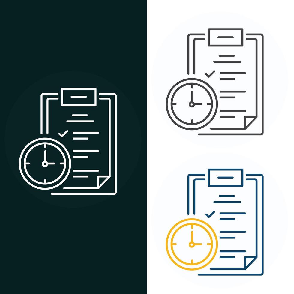 tijd schema vector illustratie icoon ontwerp