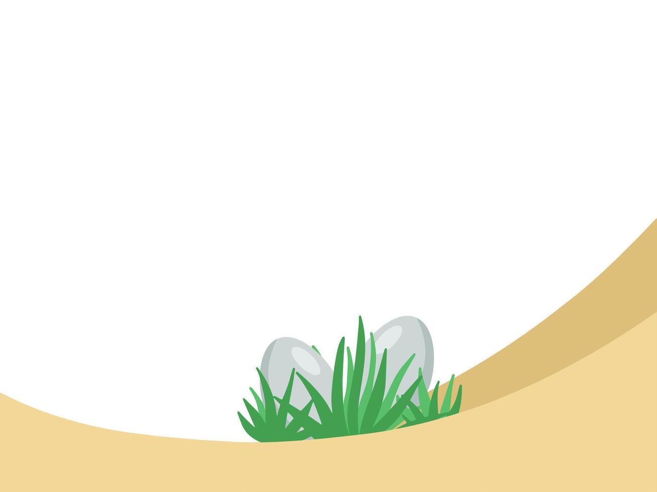 Pasen eieren in gras illustratie vector