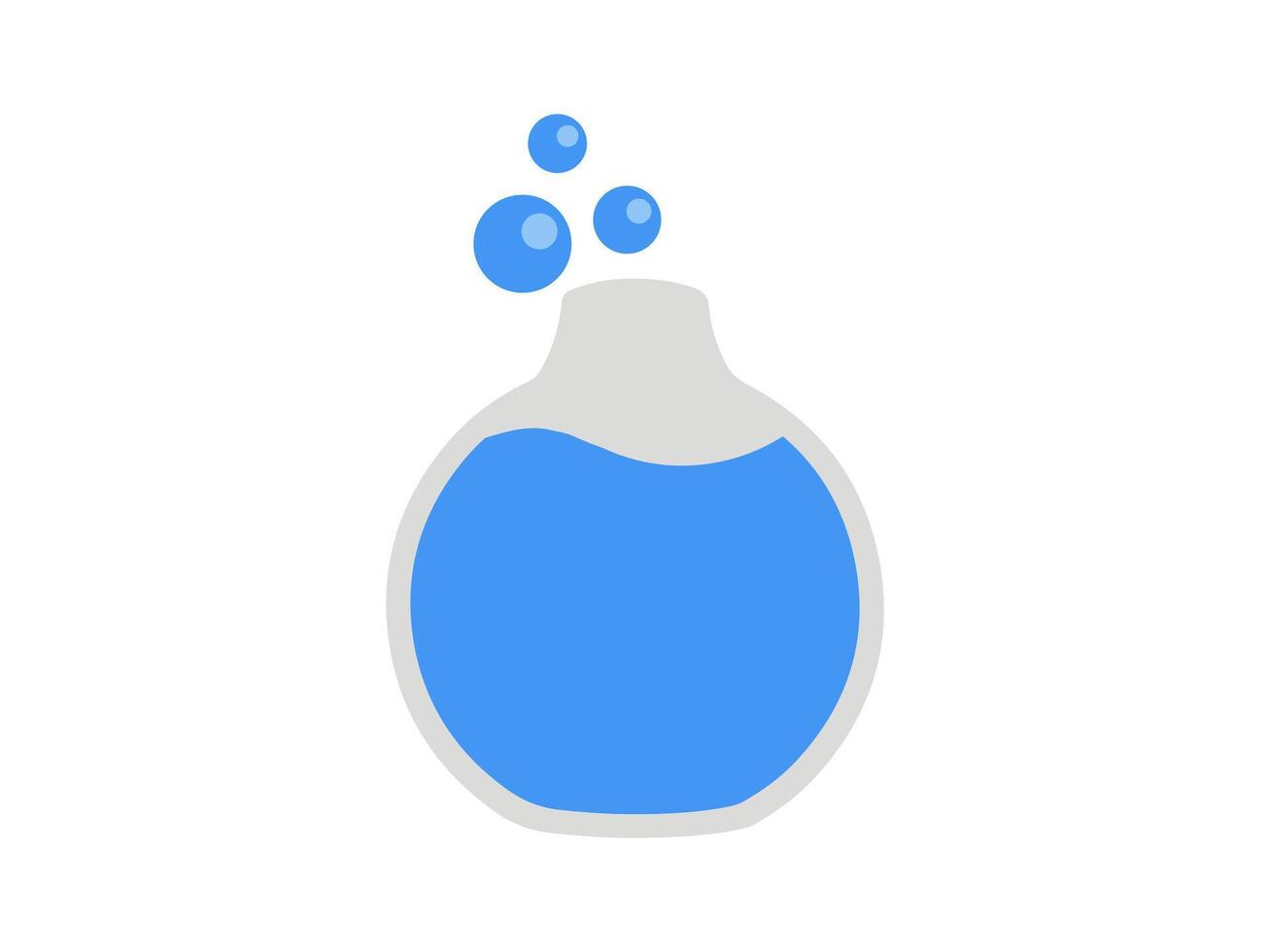glas met blauw water illustratie vector