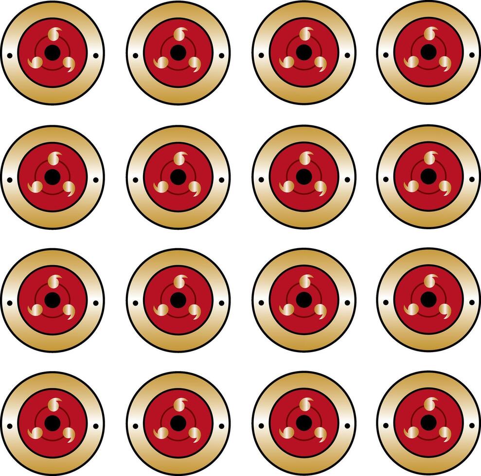 rood goud cirkel patroon vector