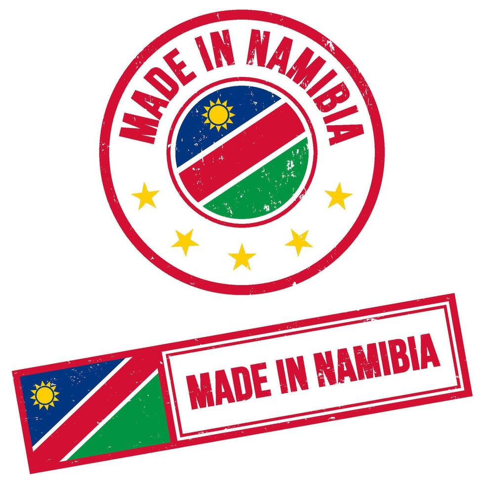 gemaakt in Namibië postzegel teken grunge stijl vector