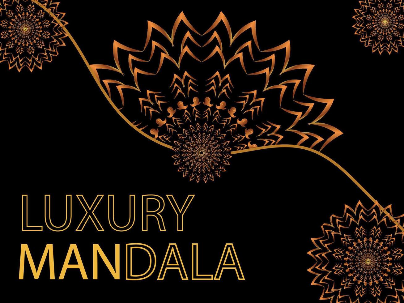 creatieve luxe decoratieve mandala-achtergrond vector