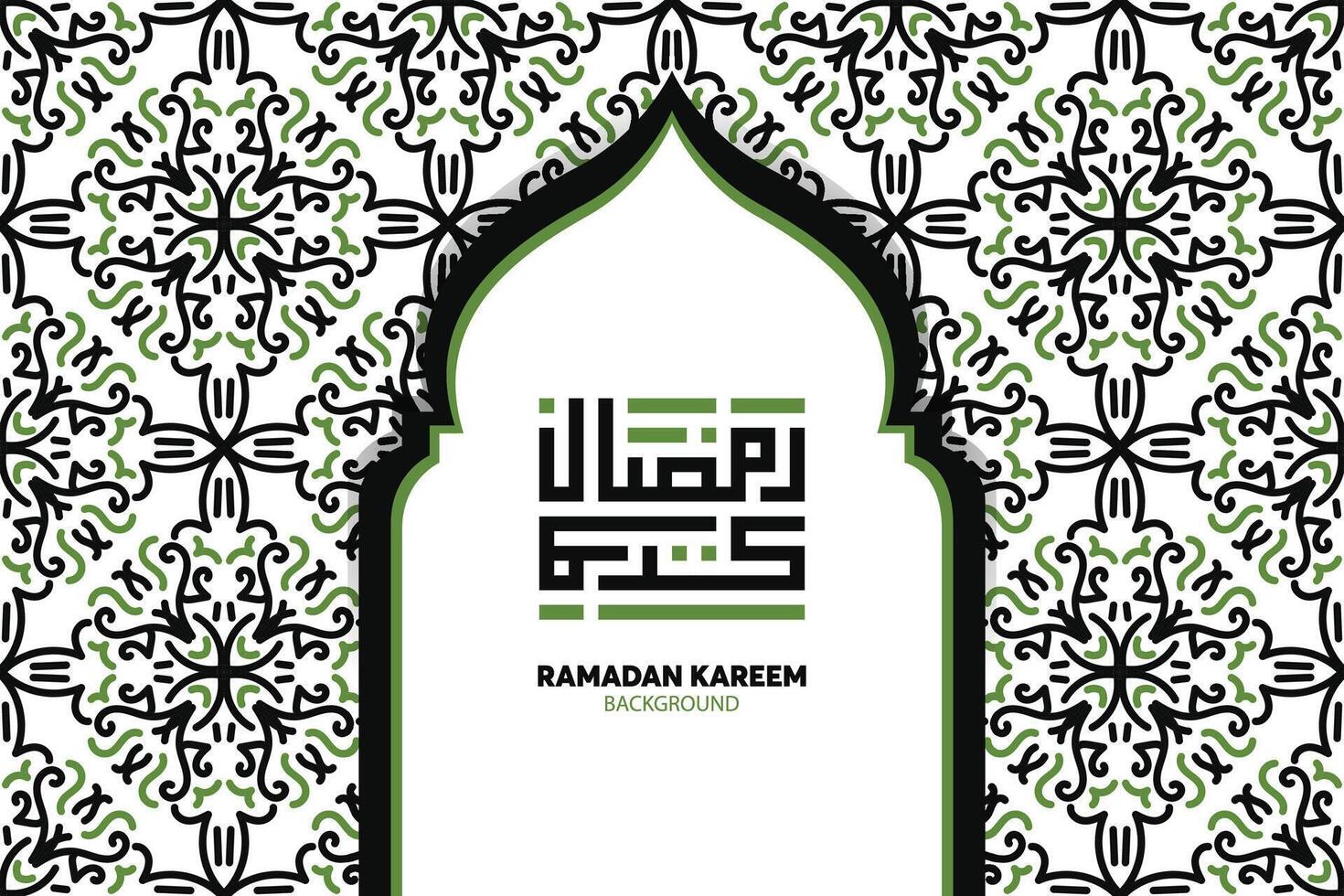 Ramadan kareem Islamitisch ontwerp met Arabisch patroon en schoonschrift vector